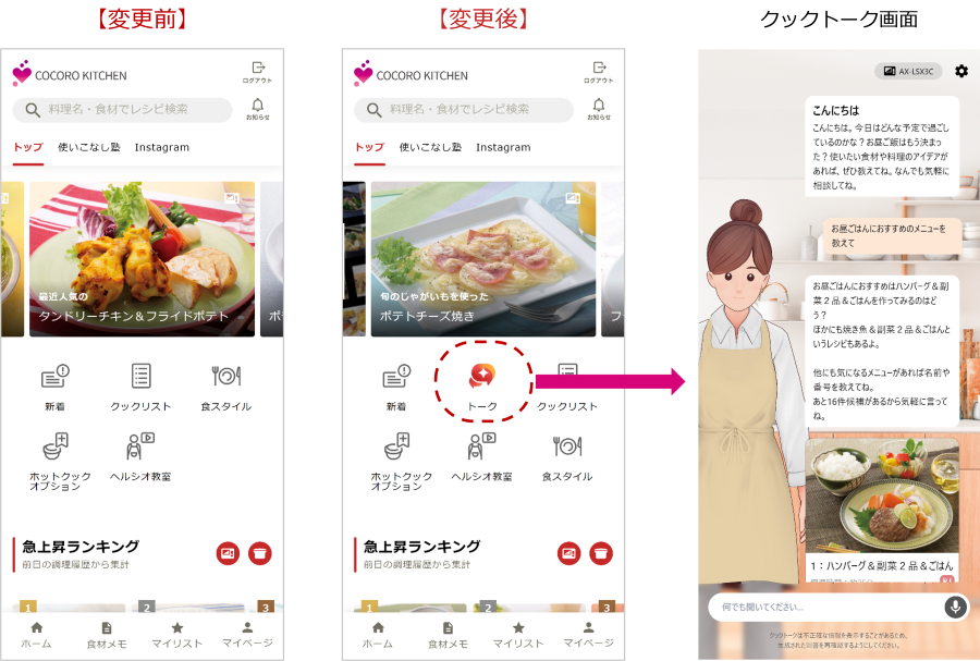 新製品ヘルシオ向けサービス「クックトーク」開始｜COCORO KITCHEN